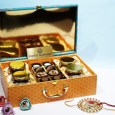 Choco Blossom Rakhi Delight