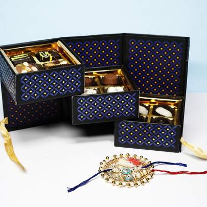 Choco Blossom Rakhi Special Sweet Box